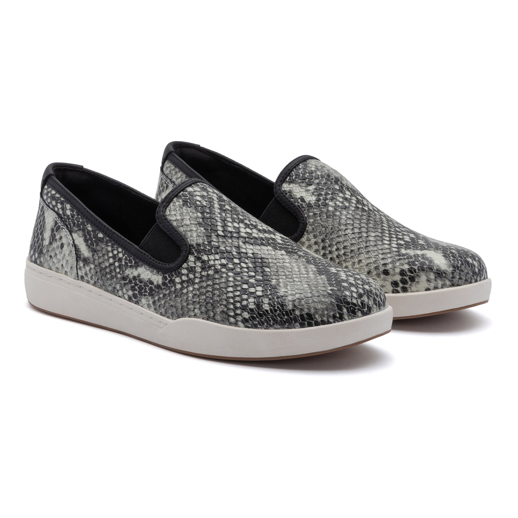 ABEO Footwear Encore Slip On Metatarsal Snake Print Leather