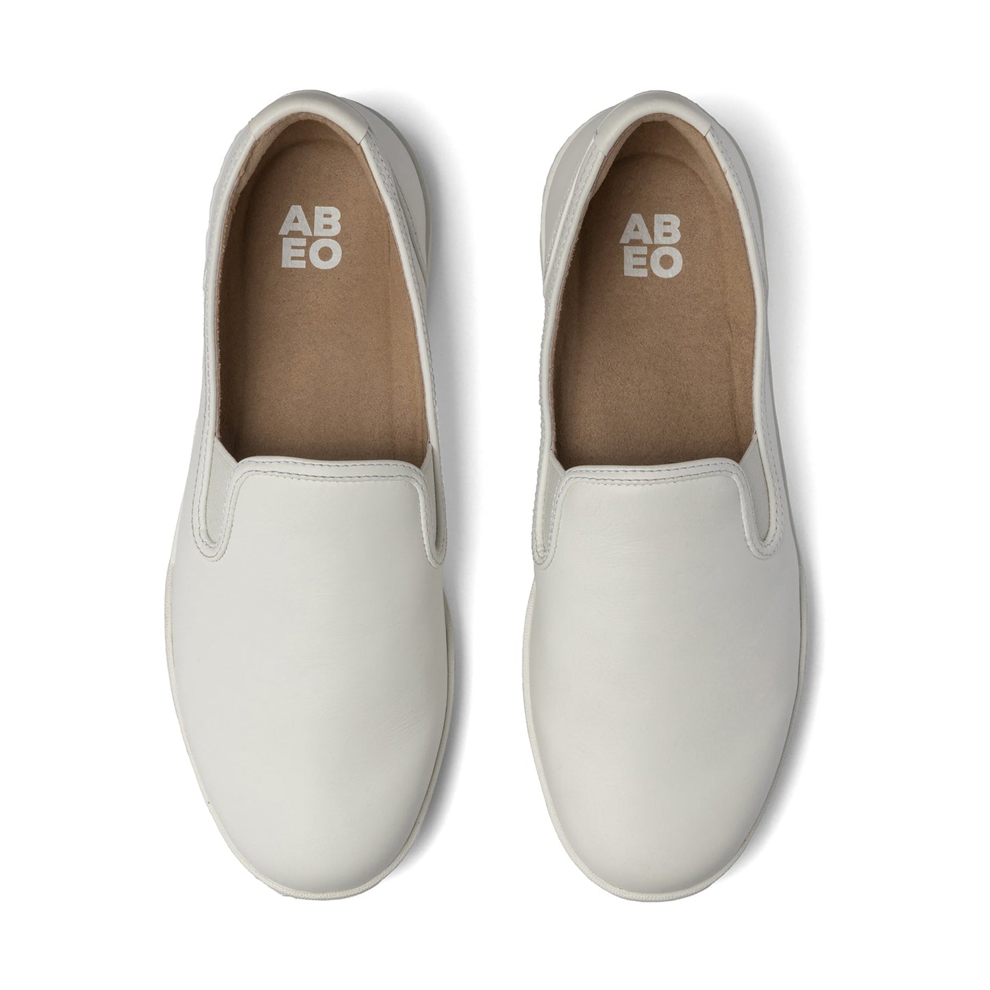 ABEO Footwear Encore Slip On Metatarsal White Leather