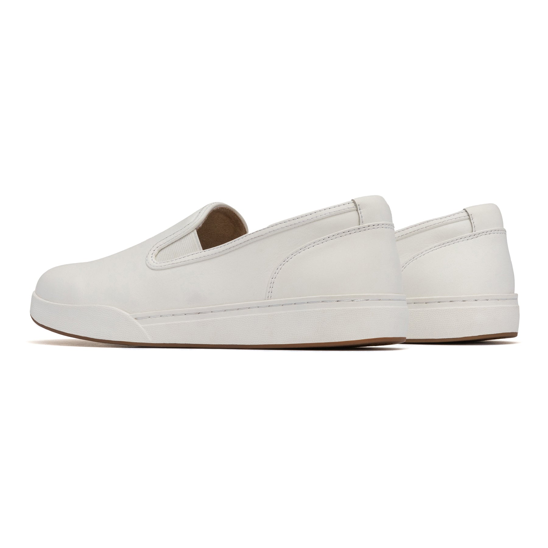 ABEO Footwear Encore Slip On Metatarsal White Leather