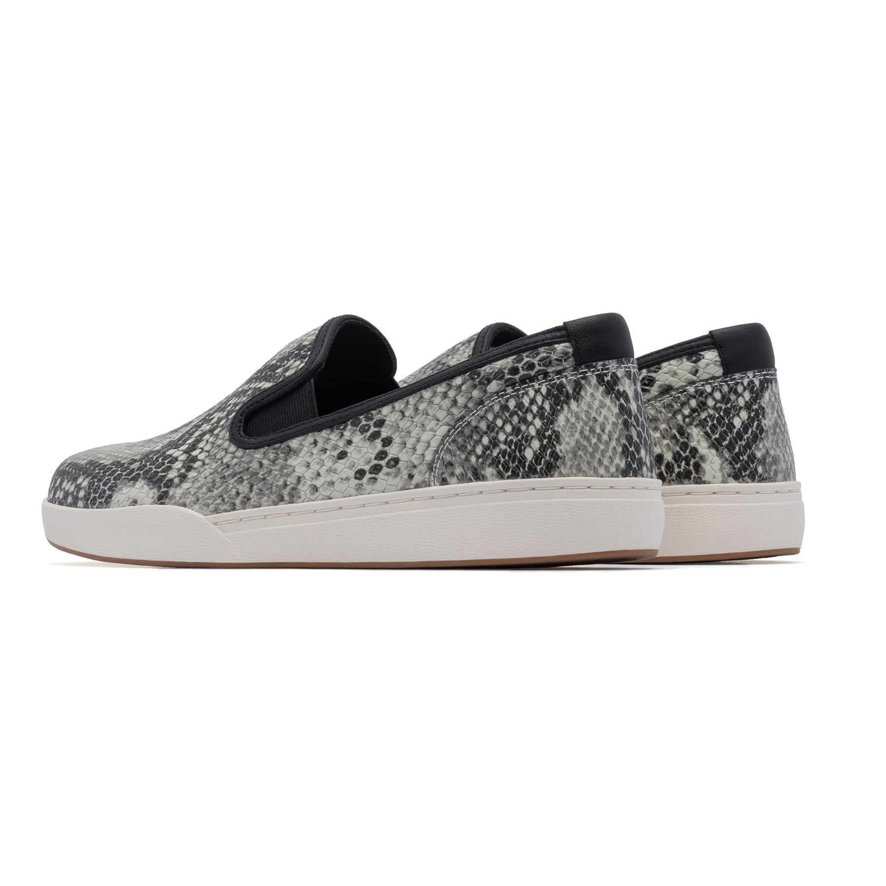 ABEO Footwear Encore Slip On Snake Print Leather