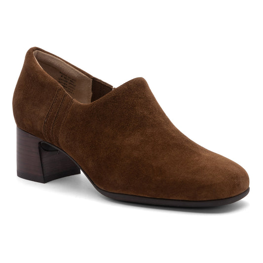 ABEO Footwear Avenue Slip On Metatarsal Caramel Suede