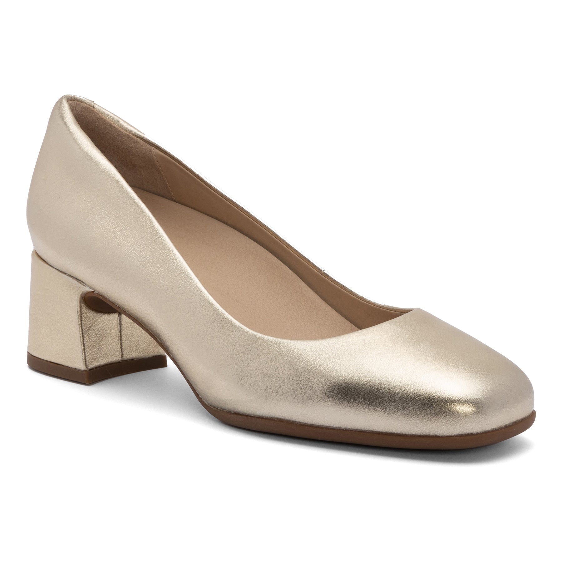 ABEO Footwear Avenue Pump Metatarsal Light Gold