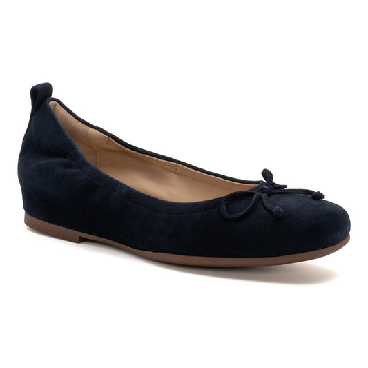 ABEO Footwear Cadence Bow Metatarsal Navy Suede