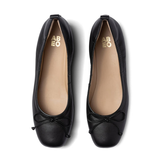 ABEO Footwear Cadence Bow Metatarsal Black Nappa
