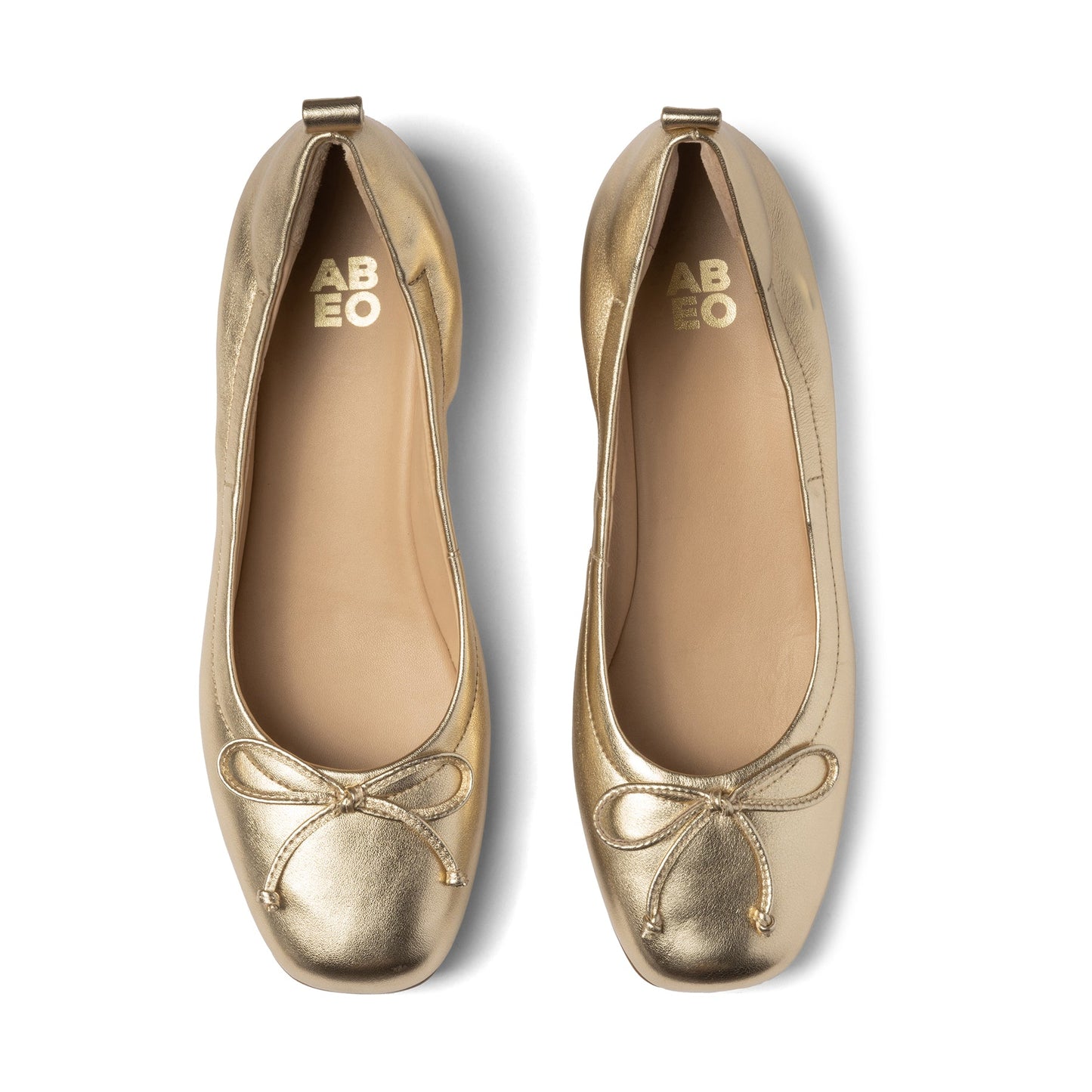 ABEO Footwear Cadence Bow Metatarsal Light Gold Leather