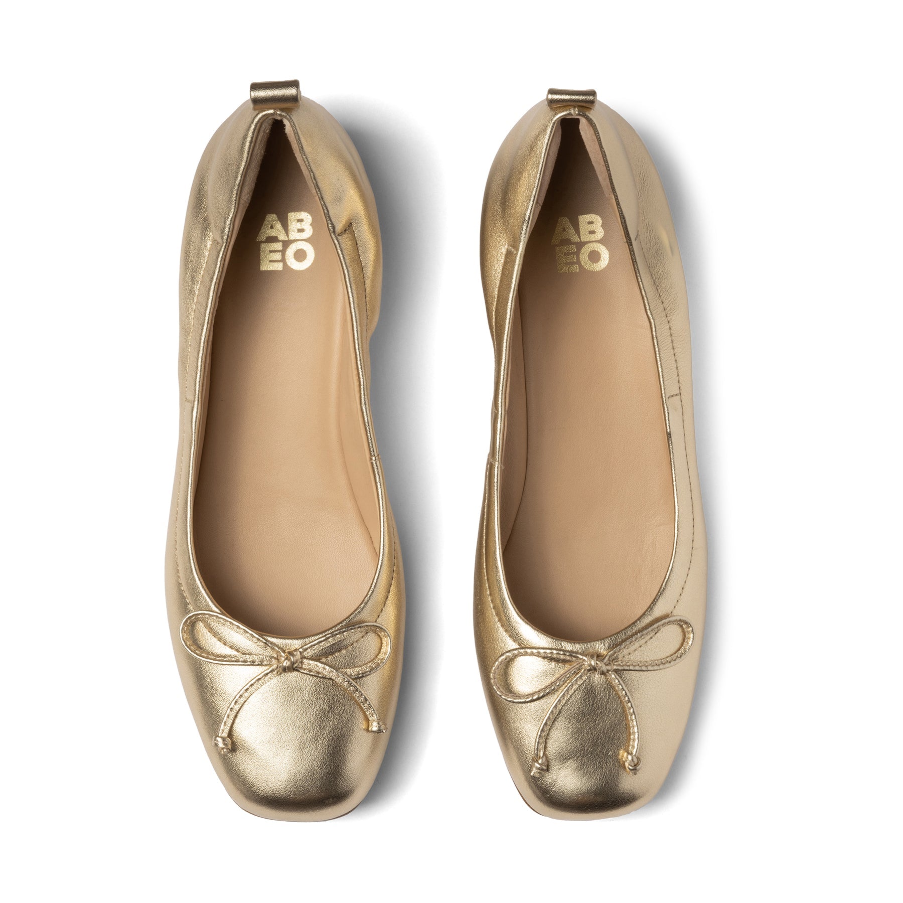 ABEO Footwear Cadence Bow Metatarsal Light Gold Leather