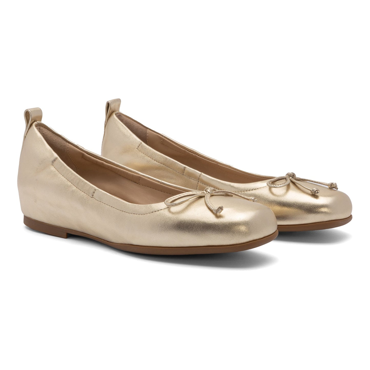 ABEO Footwear Cadence Bow Metatarsal Light Gold Leather