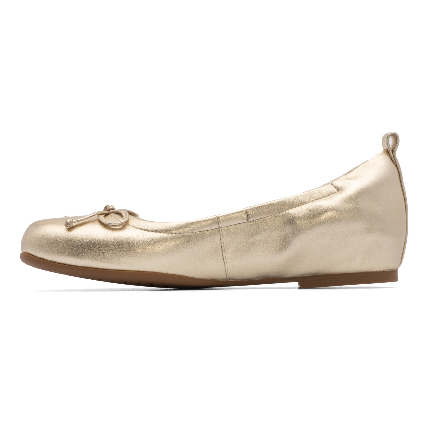 ABEO Footwear Cadence Bow Metatarsal Light Gold Leather