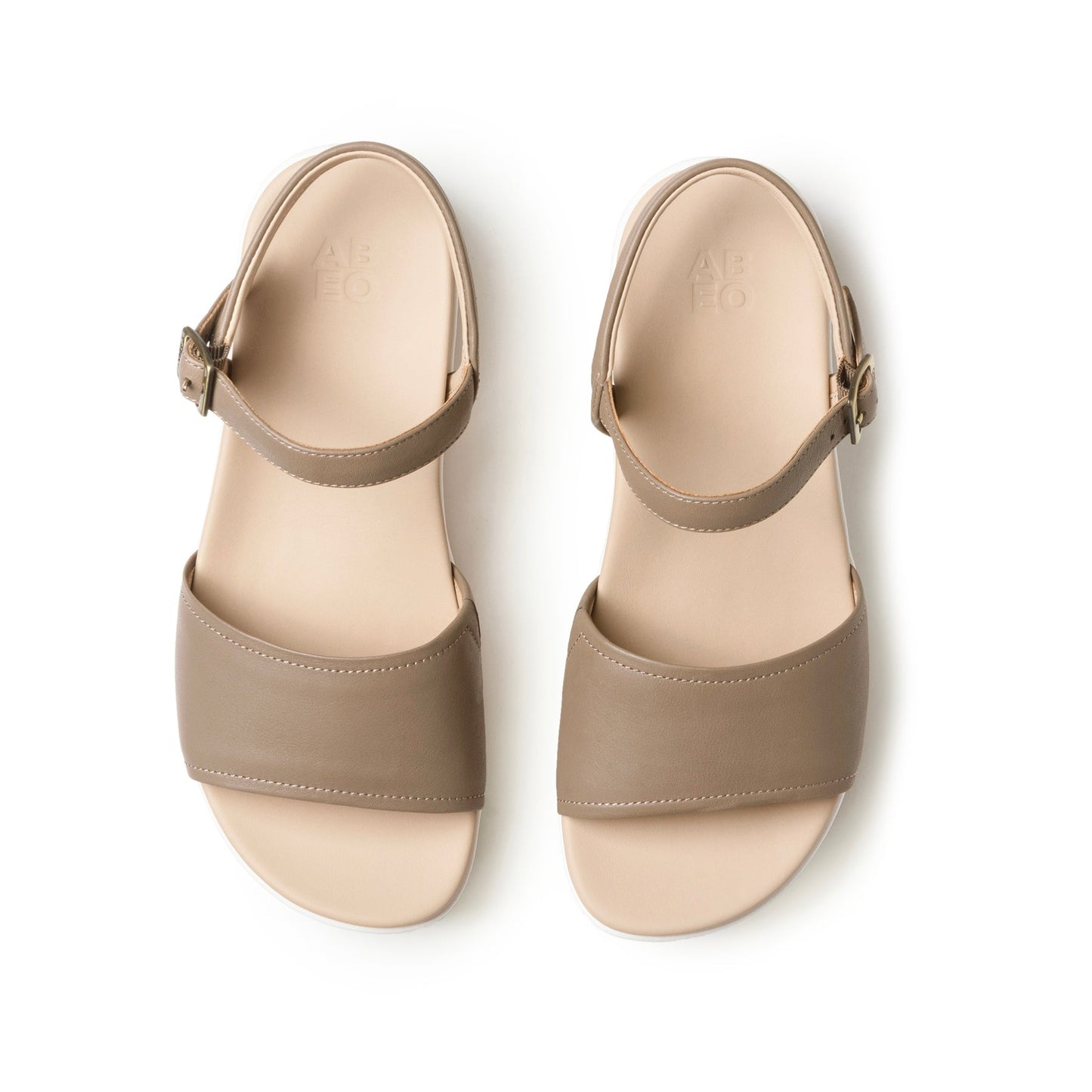 ABEO Footwear Solstice Buckle Sandal Metatarsal Fossil Leather