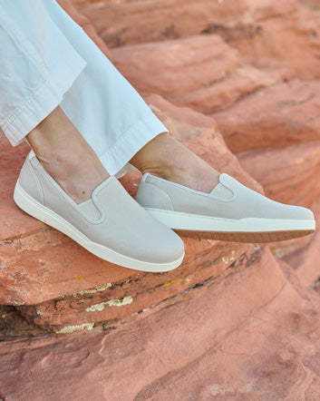 ABEO Footwear Encore Slip On Metatarsal Lilac Canvas