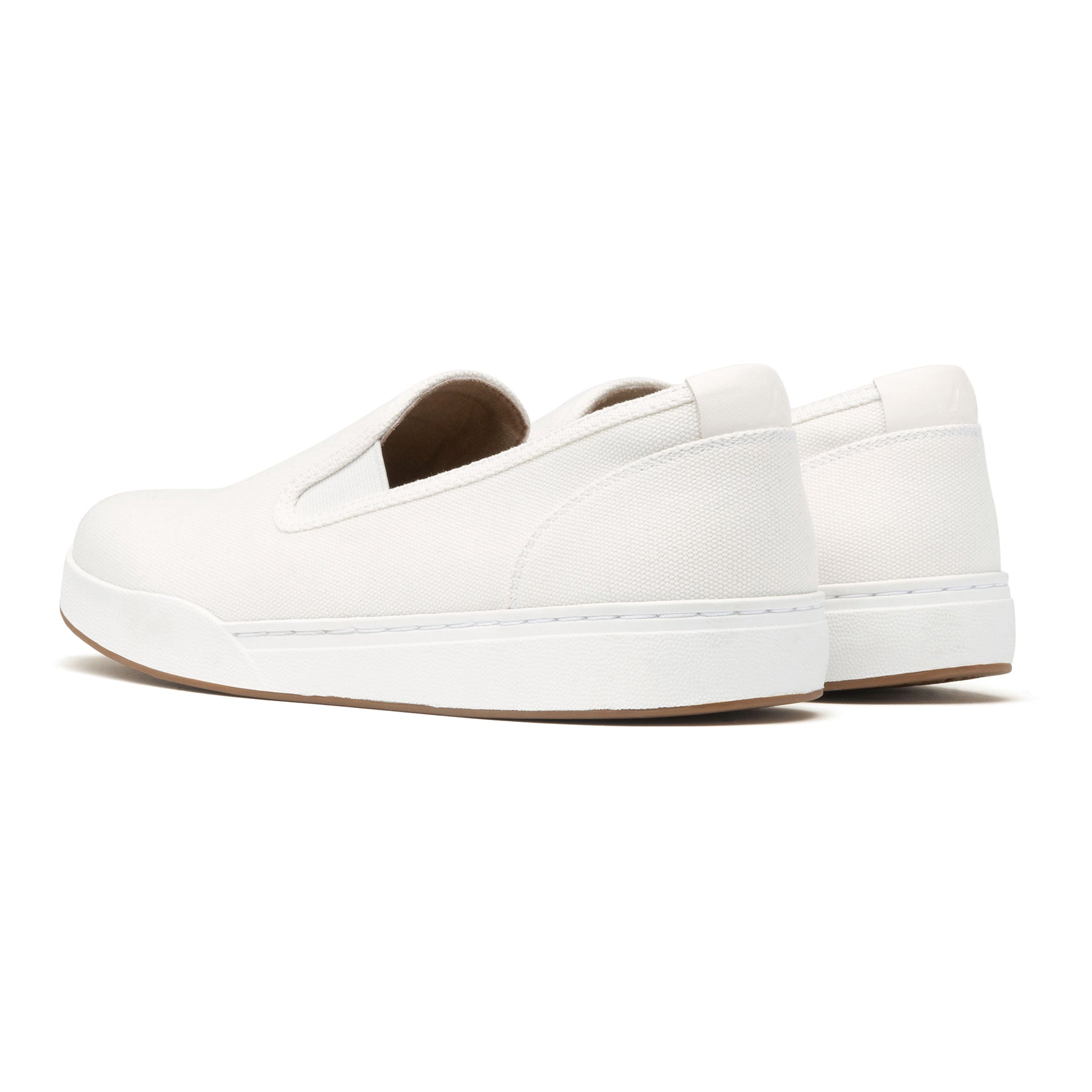 ABEO Footwear Encore Slip On Metatarsal White Canvas