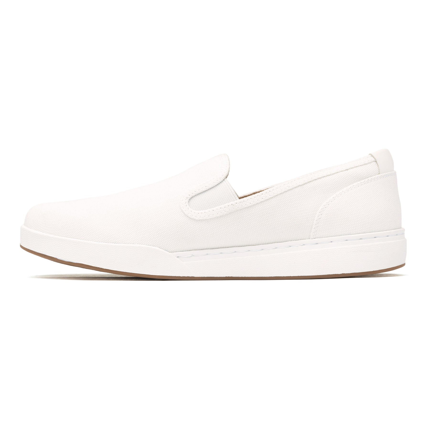 ABEO Footwear Encore Slip On Metatarsal White Canvas