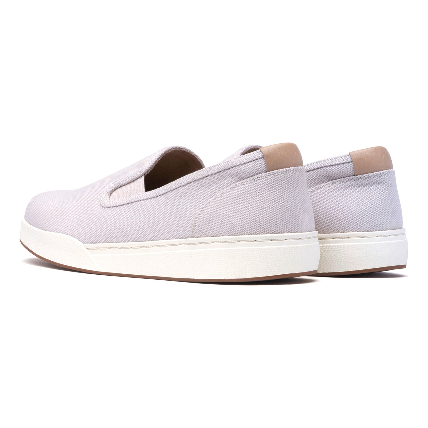 ABEO Footwear Encore Slip On Metatarsal Taupe Khaki Canvas
