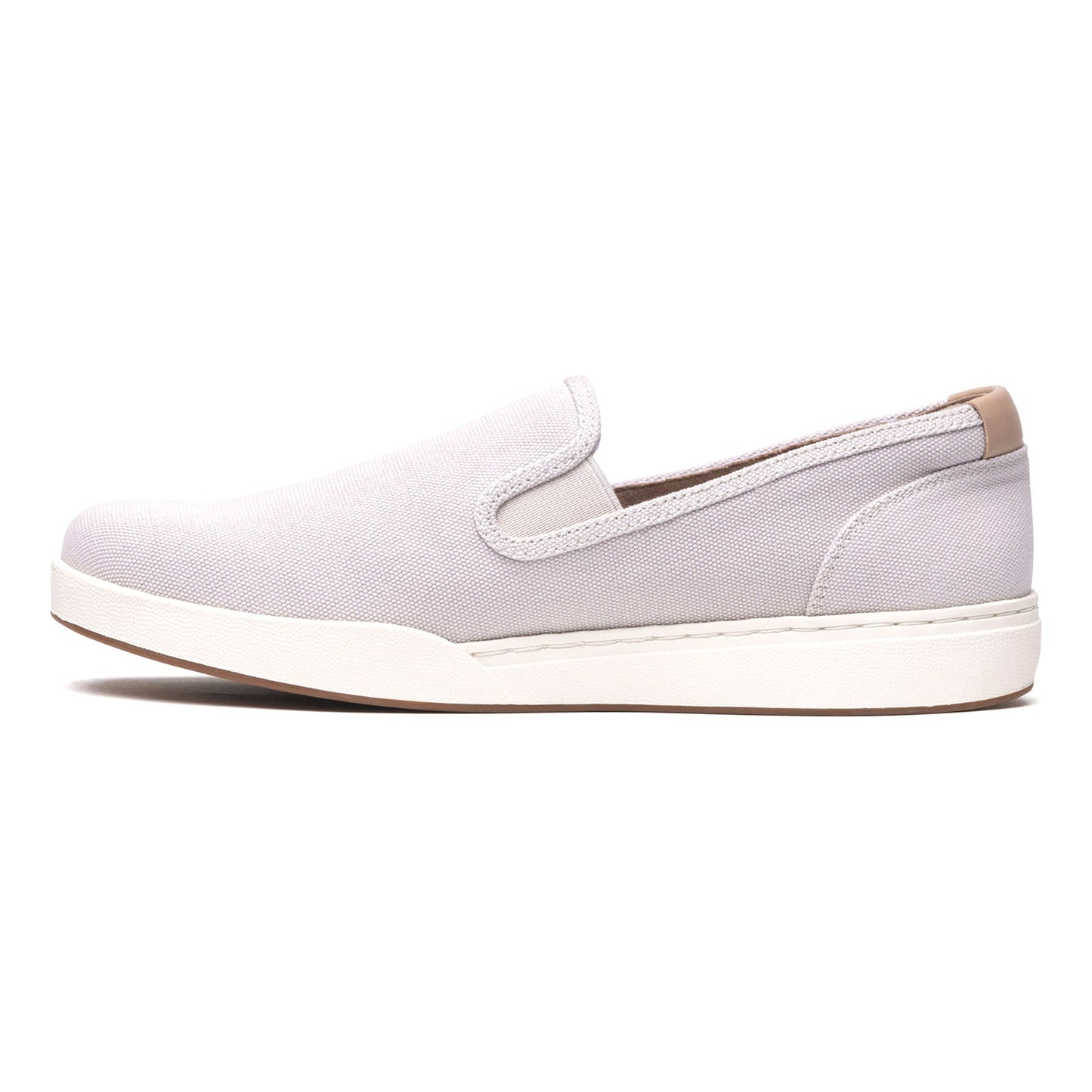 ABEO Footwear Encore Slip On Metatarsal Taupe Khaki Canvas