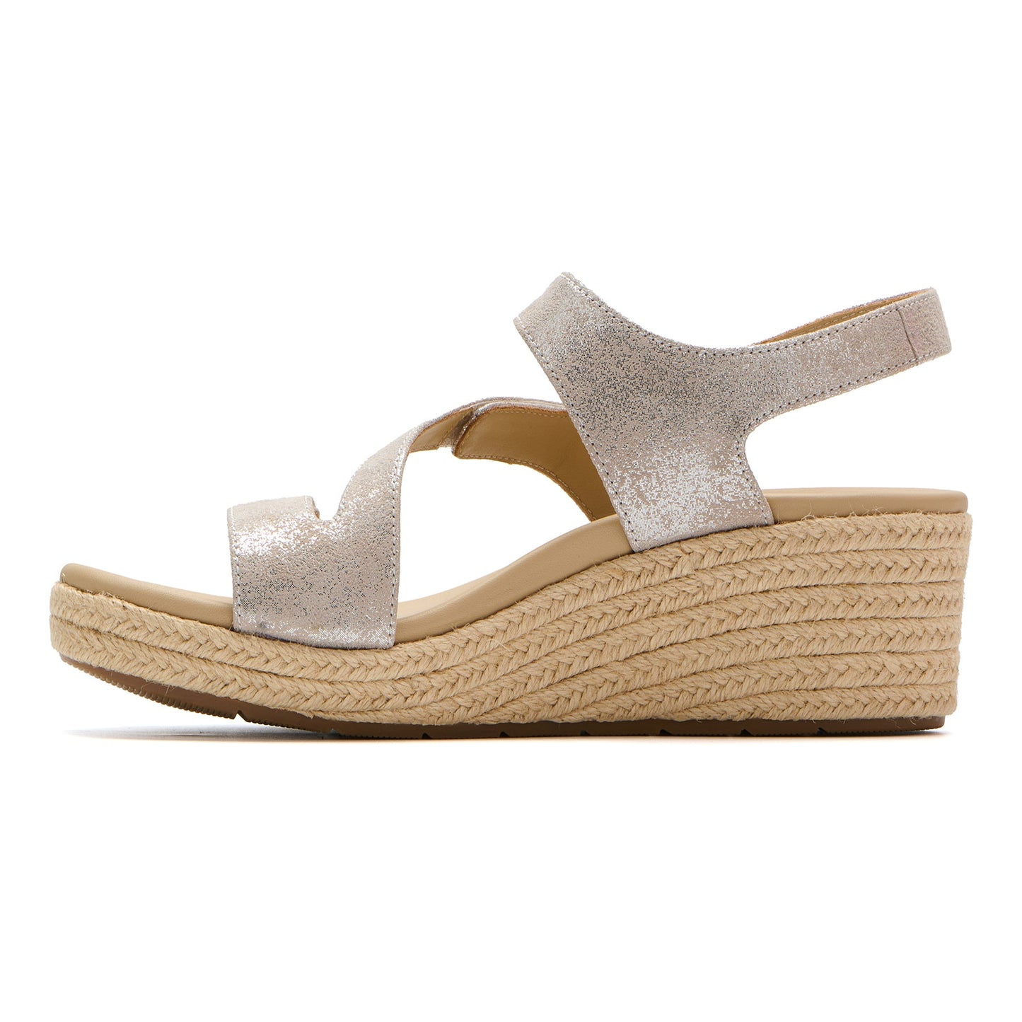 ABEO Footwear Riviera Adjustable Sandal Metatarsal Taupe Metallic