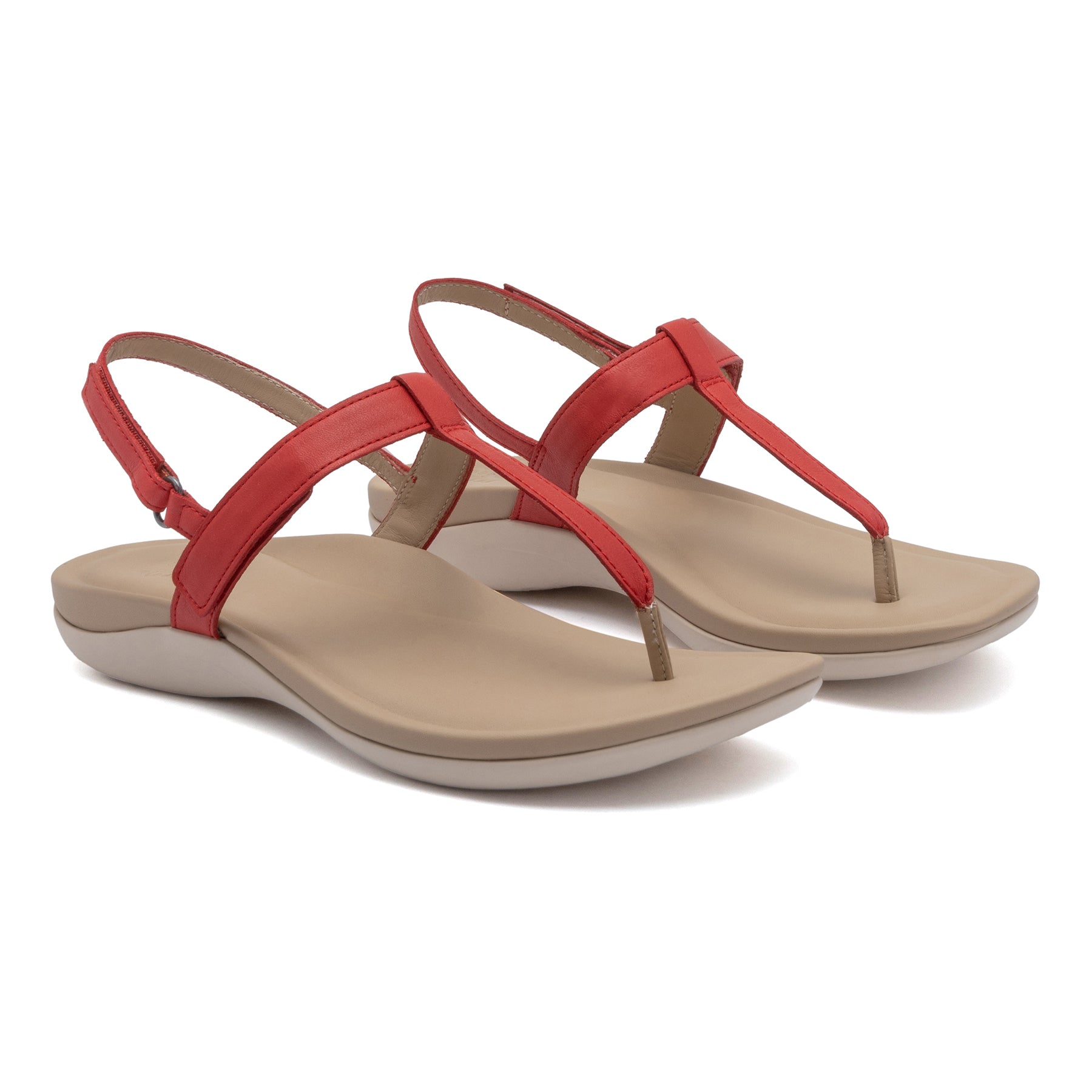 ABEO Footwear Oasis T Strap Metatarsal Red
