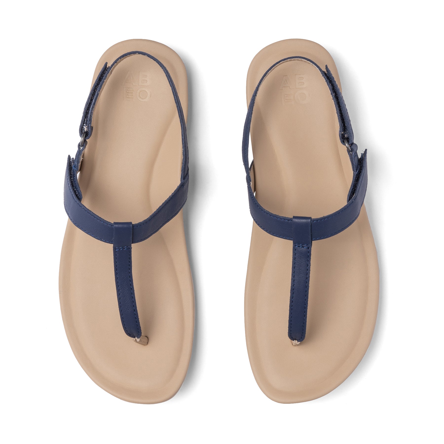 ABEO Footwear Oasis T Strap Metatarsal Navy