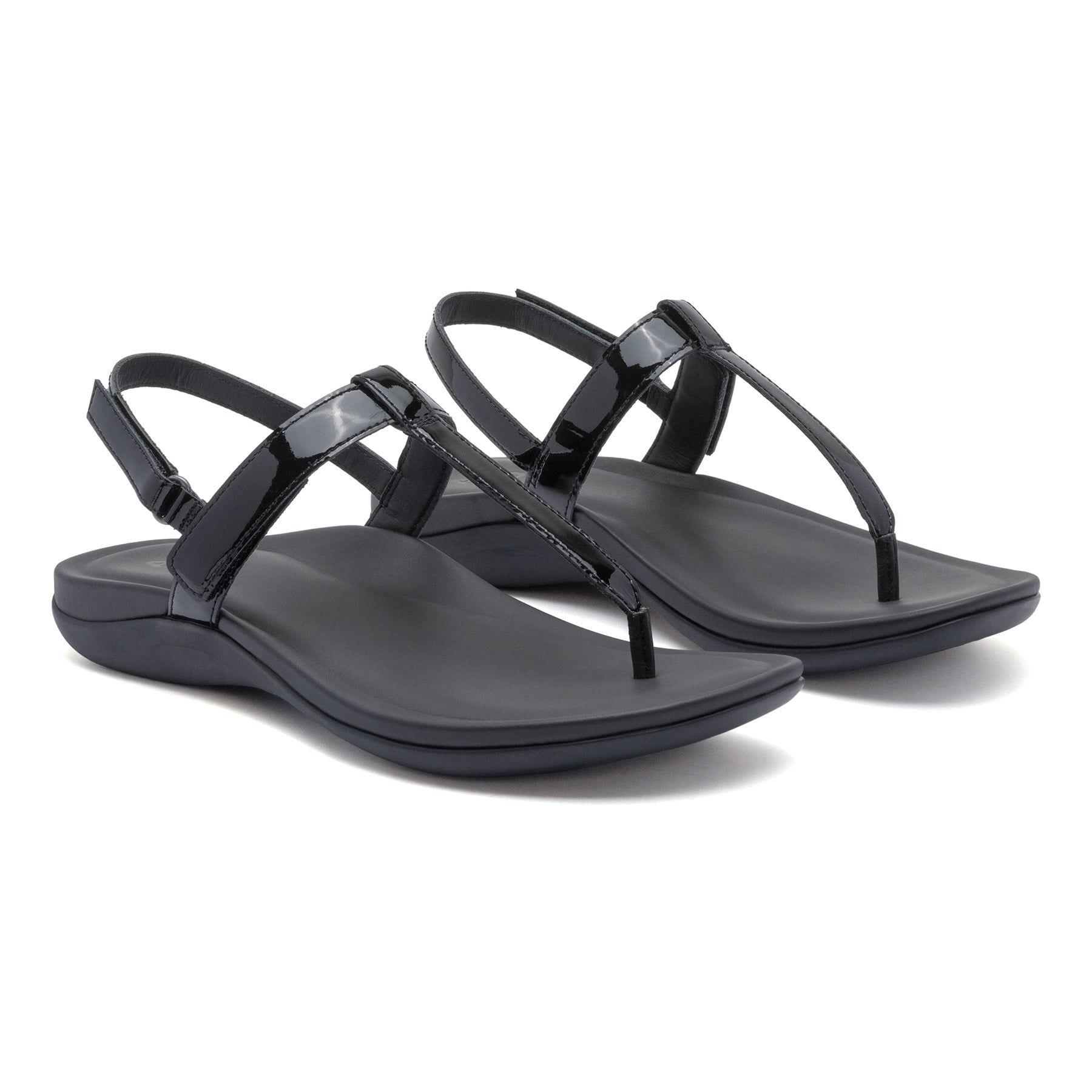 ABEO Footwear Oasis T Strap Metatarsal Black