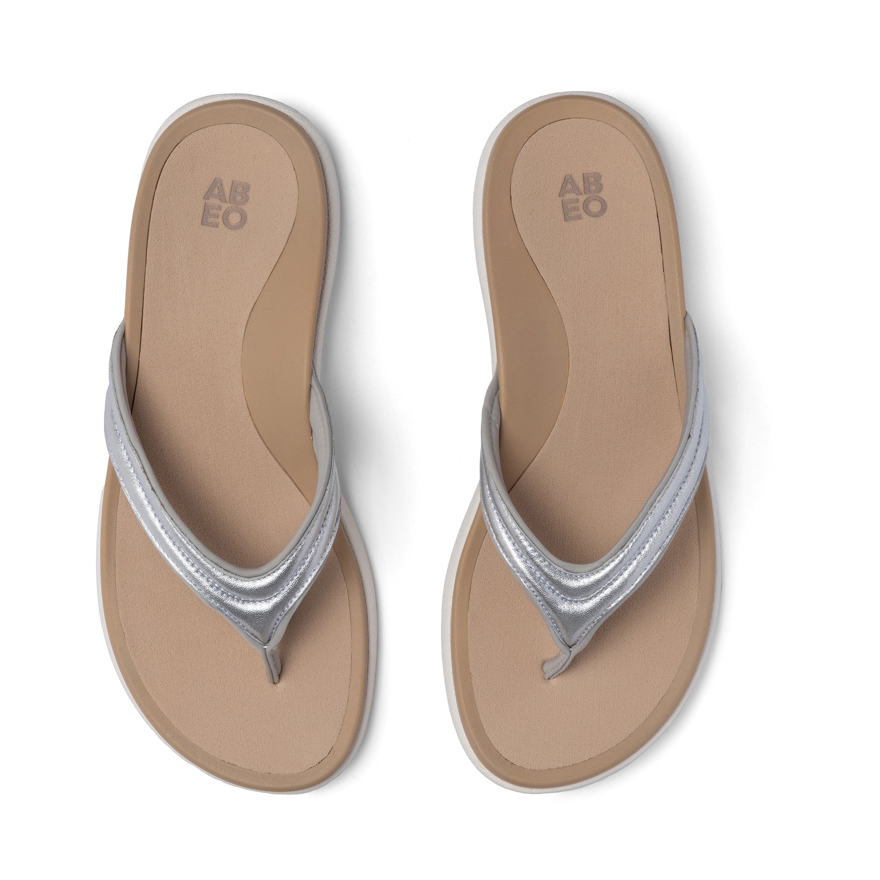 ABEO Footwear Laguna Thin Strap Metatarsal Silver