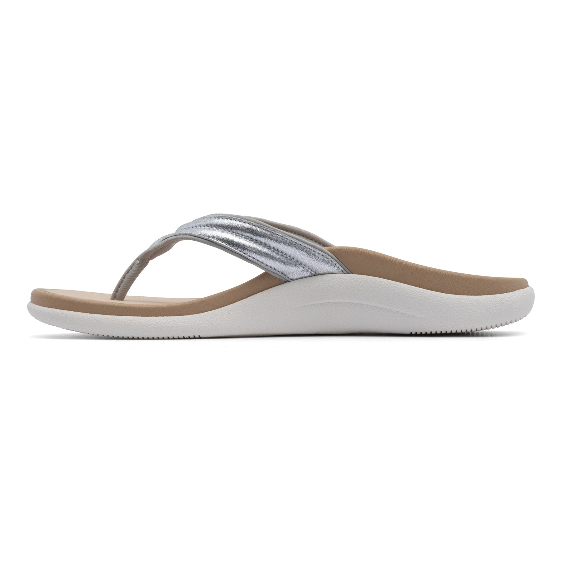 ABEO Footwear Laguna Thin Strap Metatarsal Silver