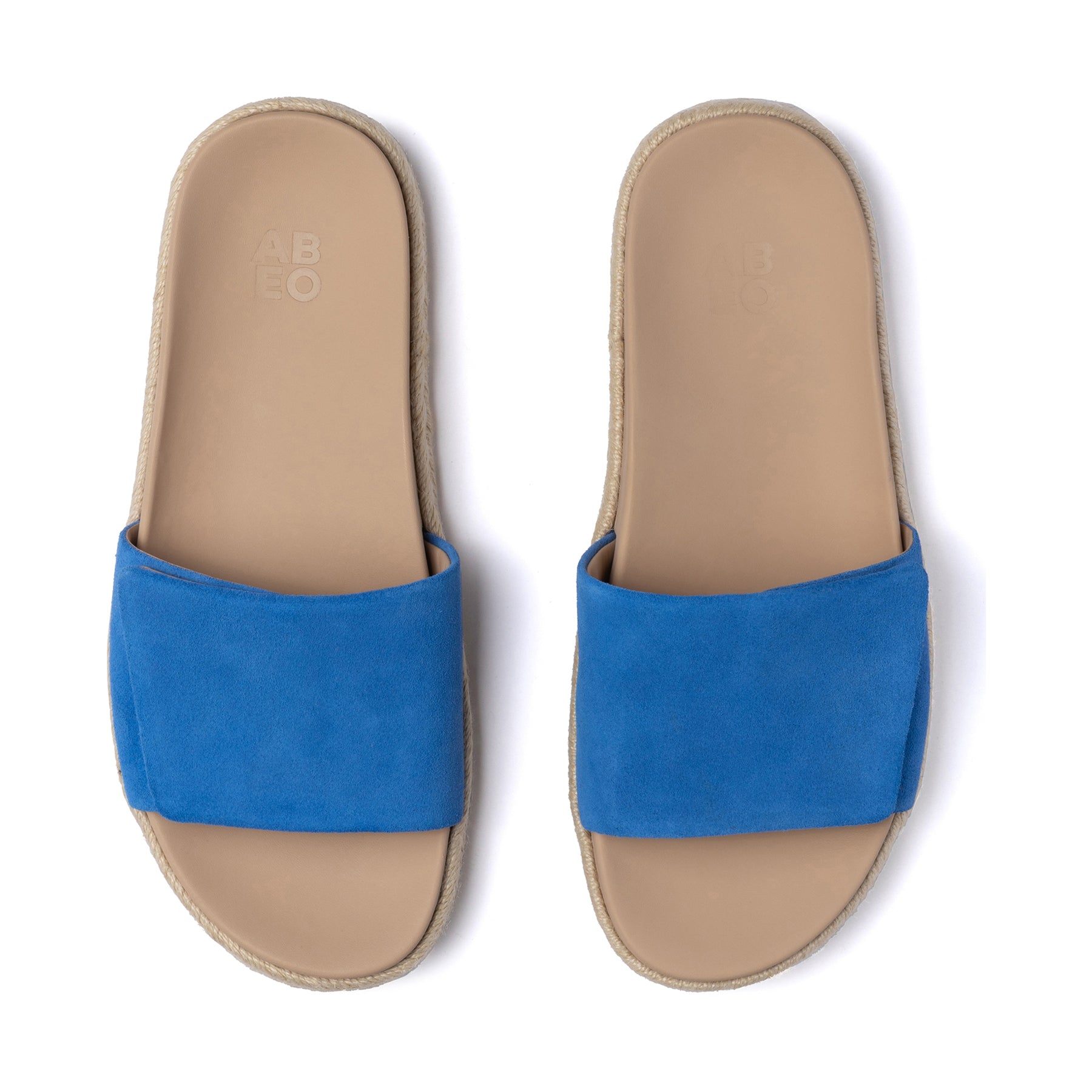 ABEO Footwear Isle Slide Metatarsal Marina Blue Suede