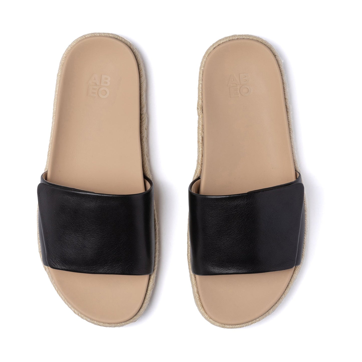 ABEO Footwear Isle Slide Metatarsal Black Leather
