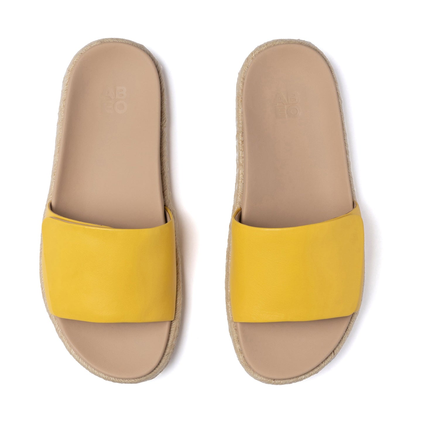 ABEO Footwear Isle Slide Metatarsal Yellow Leather