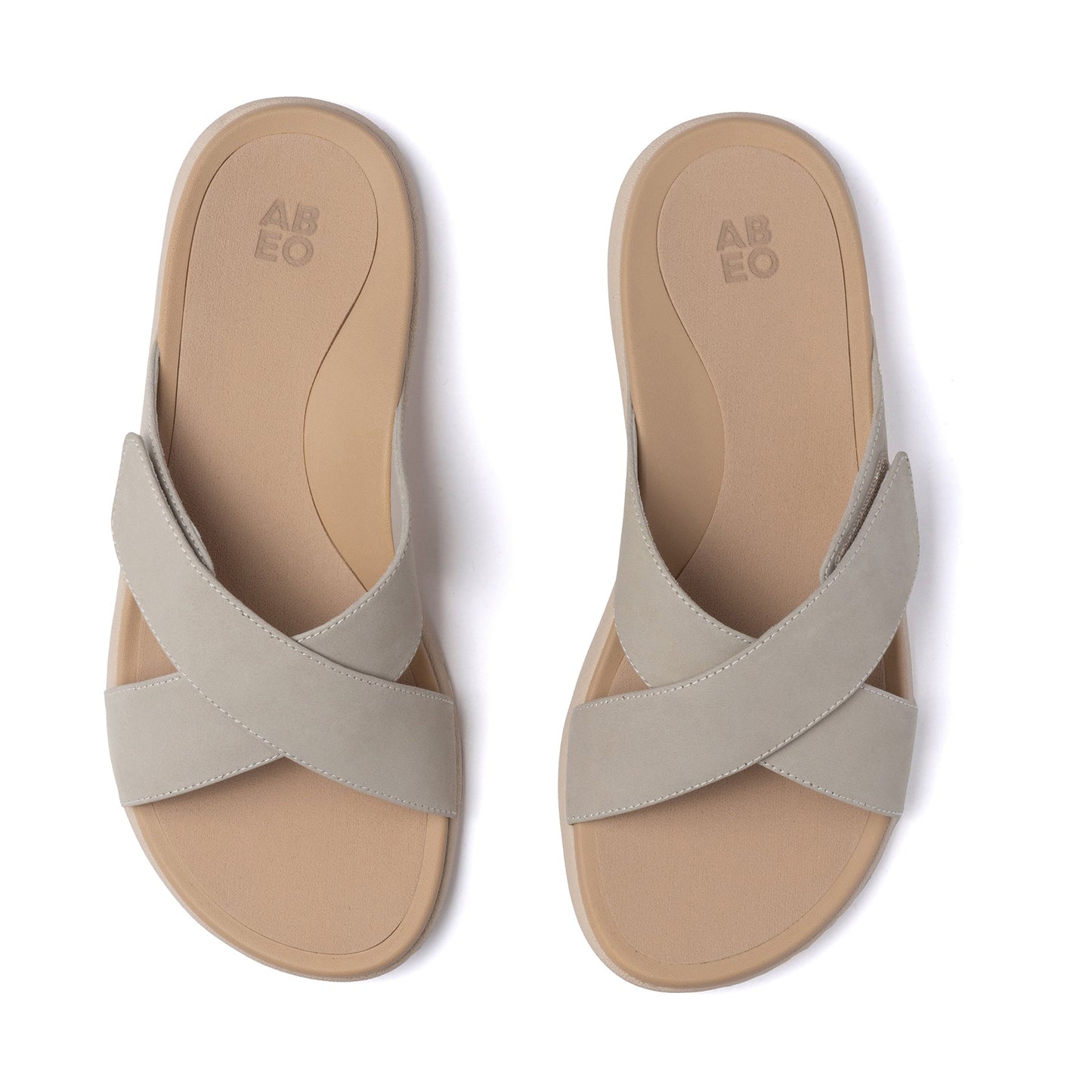 ABEO Footwear Laguna Slide Metatarsal Beige Leather