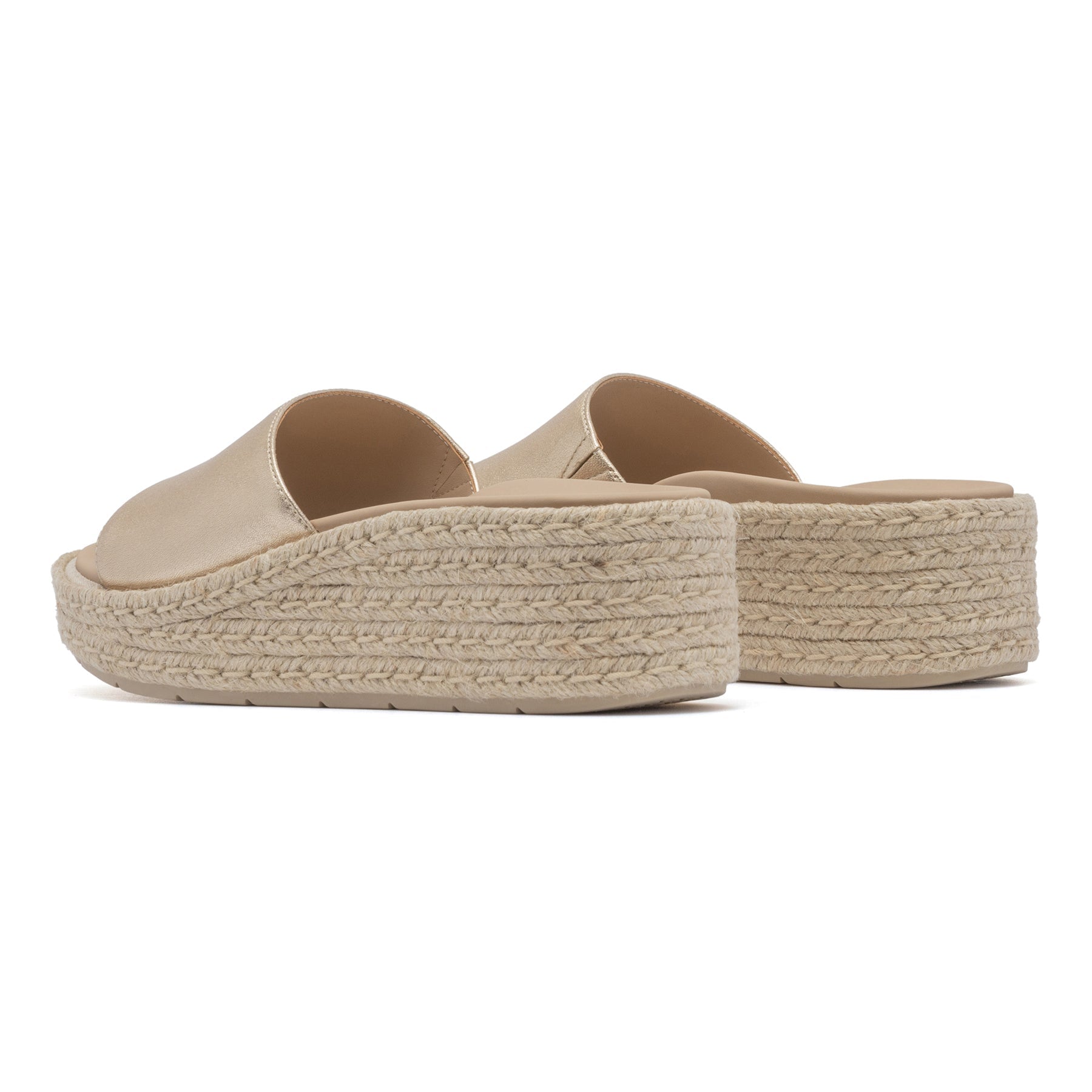 ABEO Footwear Solstice Slide Metatarsal Light Gold Leather