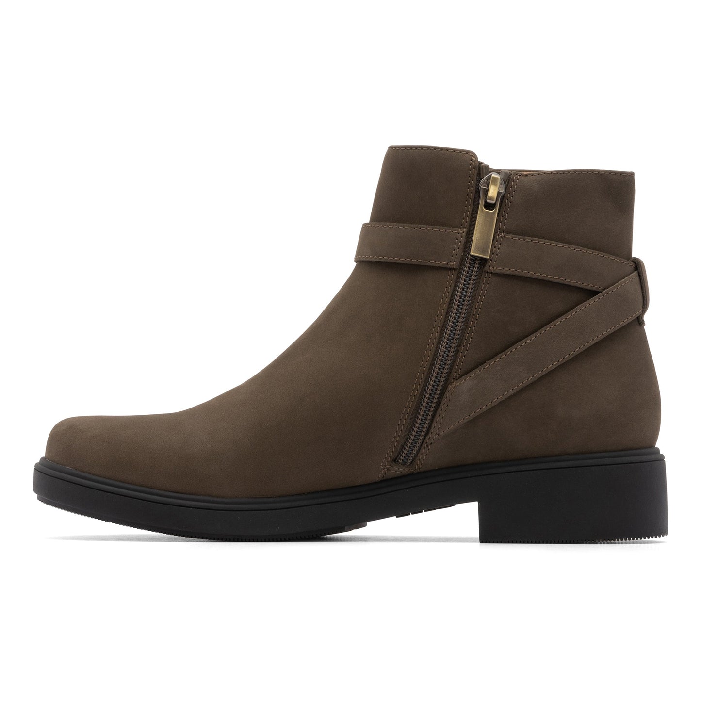 ABEO Footwear Compass Buckle Olive Nubuck