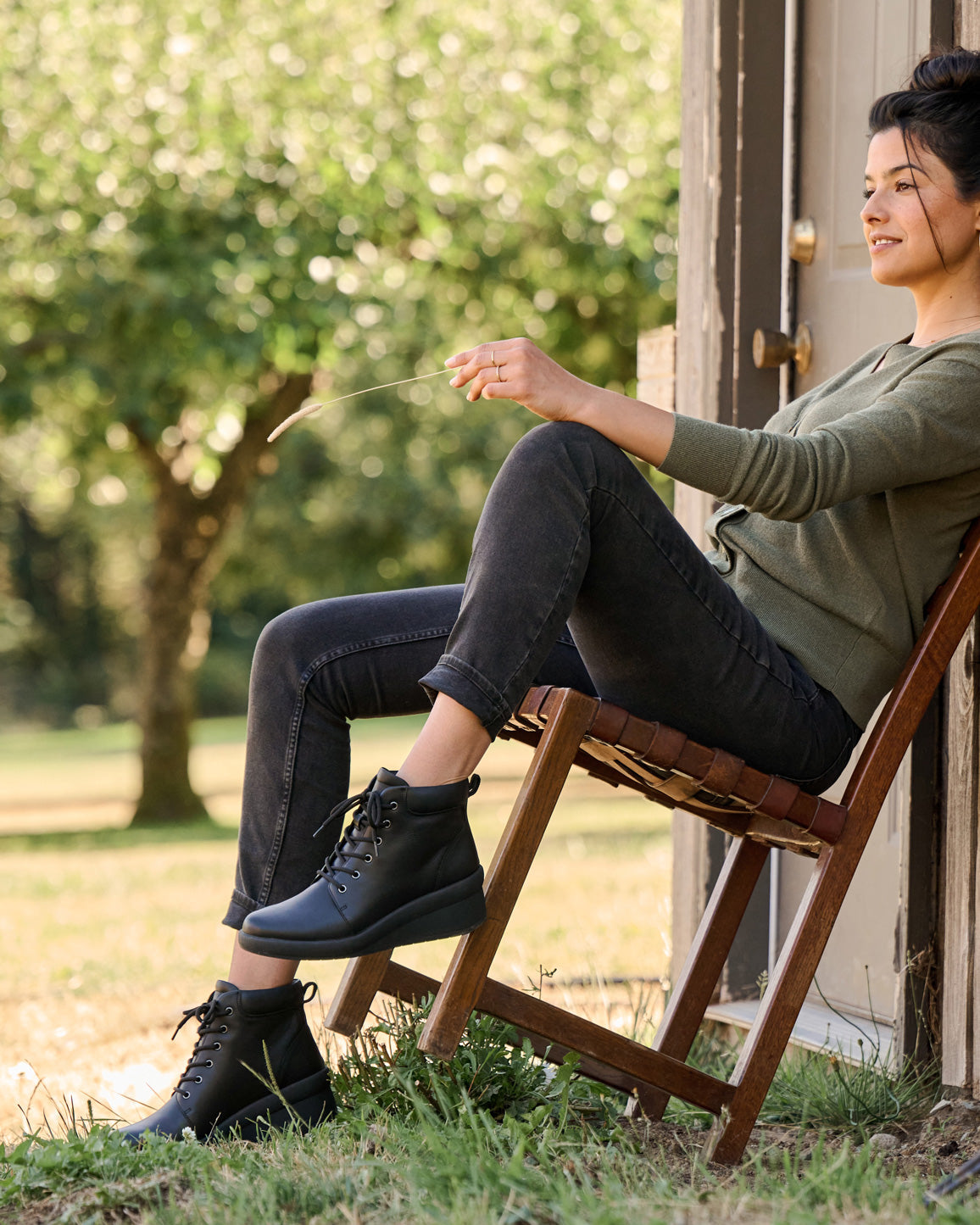 ABEO Footwear Passage Lace Up Olive