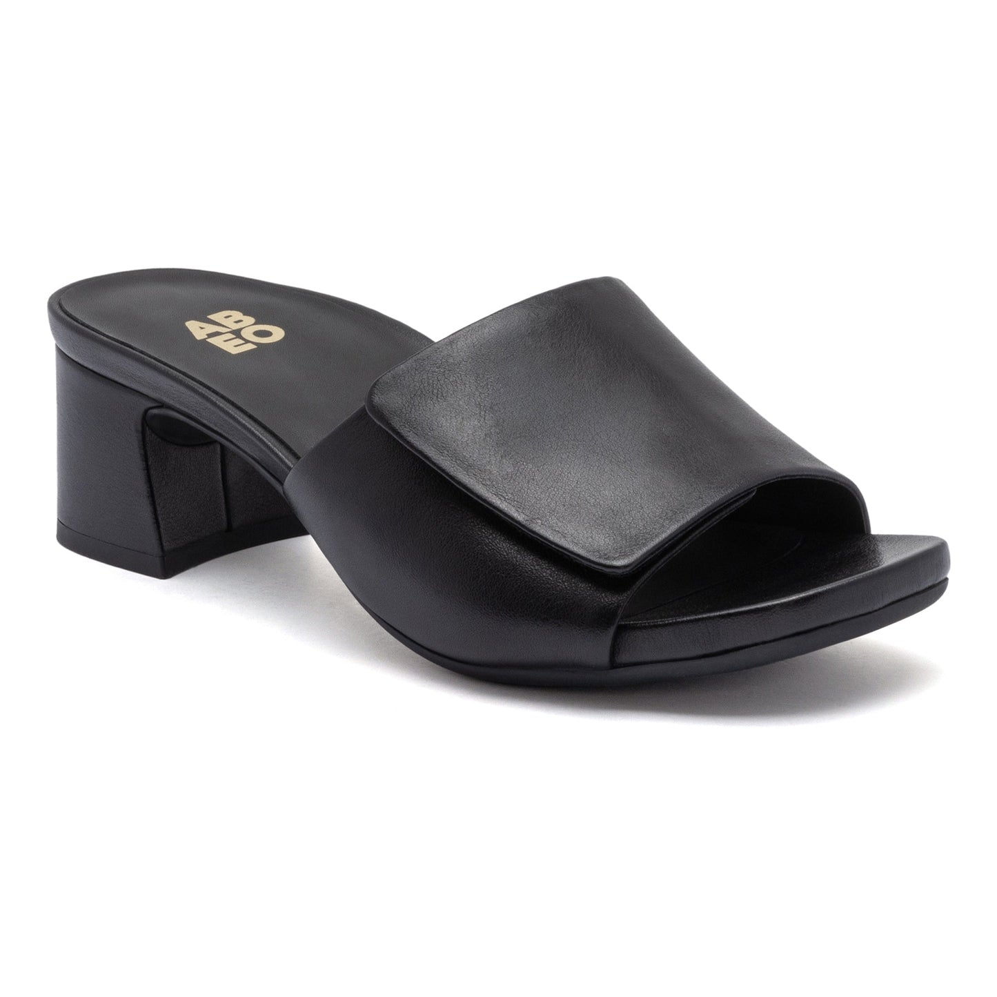 ABEO Footwear Avenue Slide Black Leather