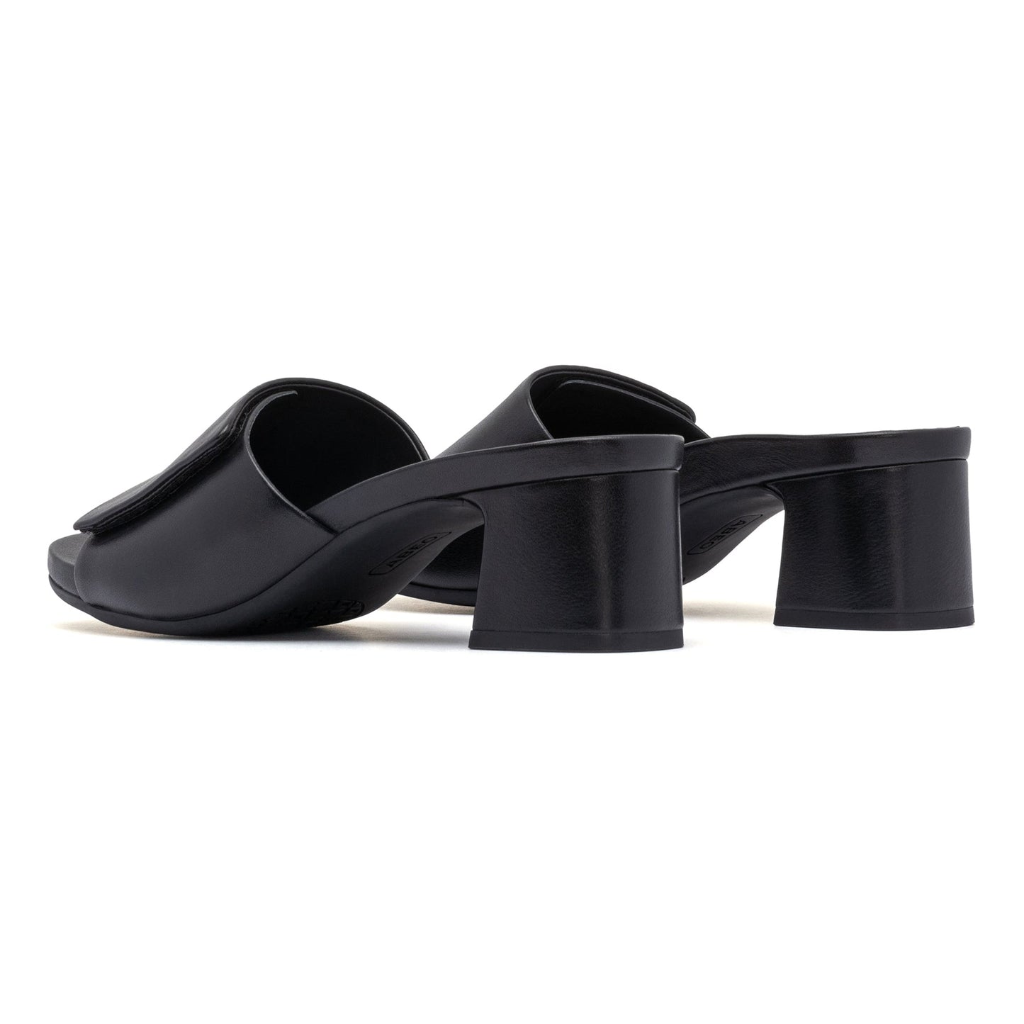 ABEO Footwear Avenue Slide Black Leather