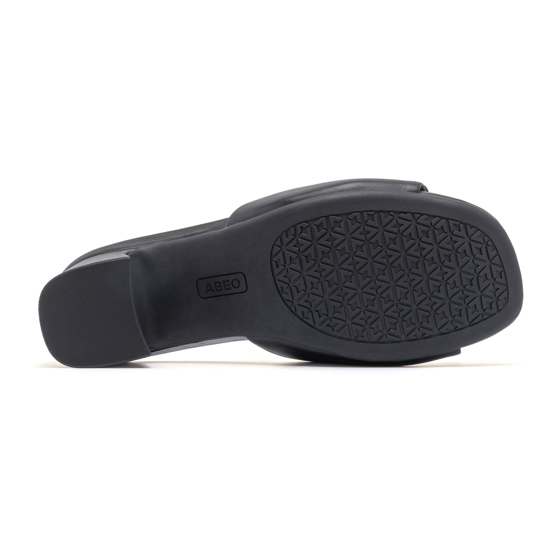ABEO Footwear Avenue Slide Black Leather