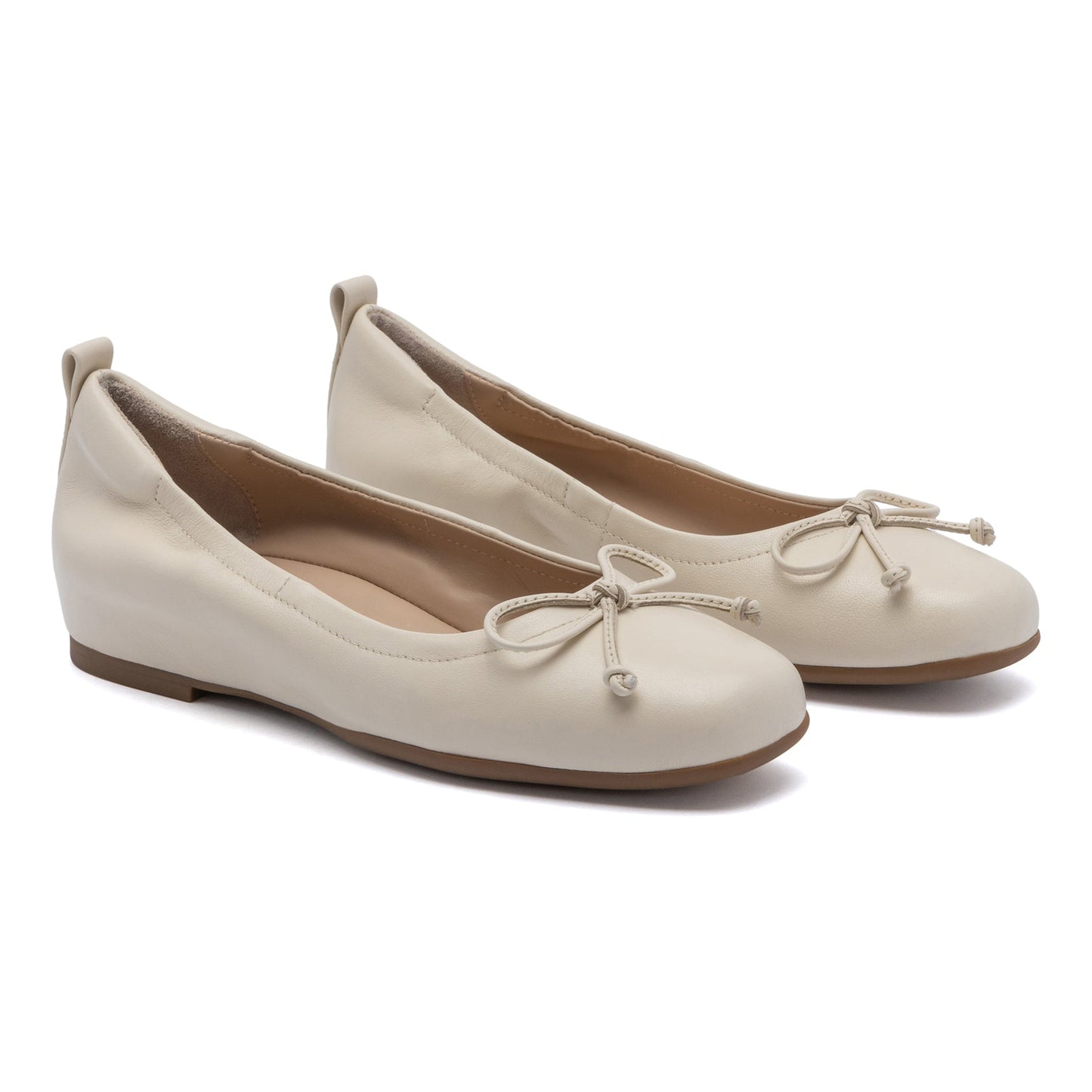 ABEO Footwear Cadence Bow Off White Leather