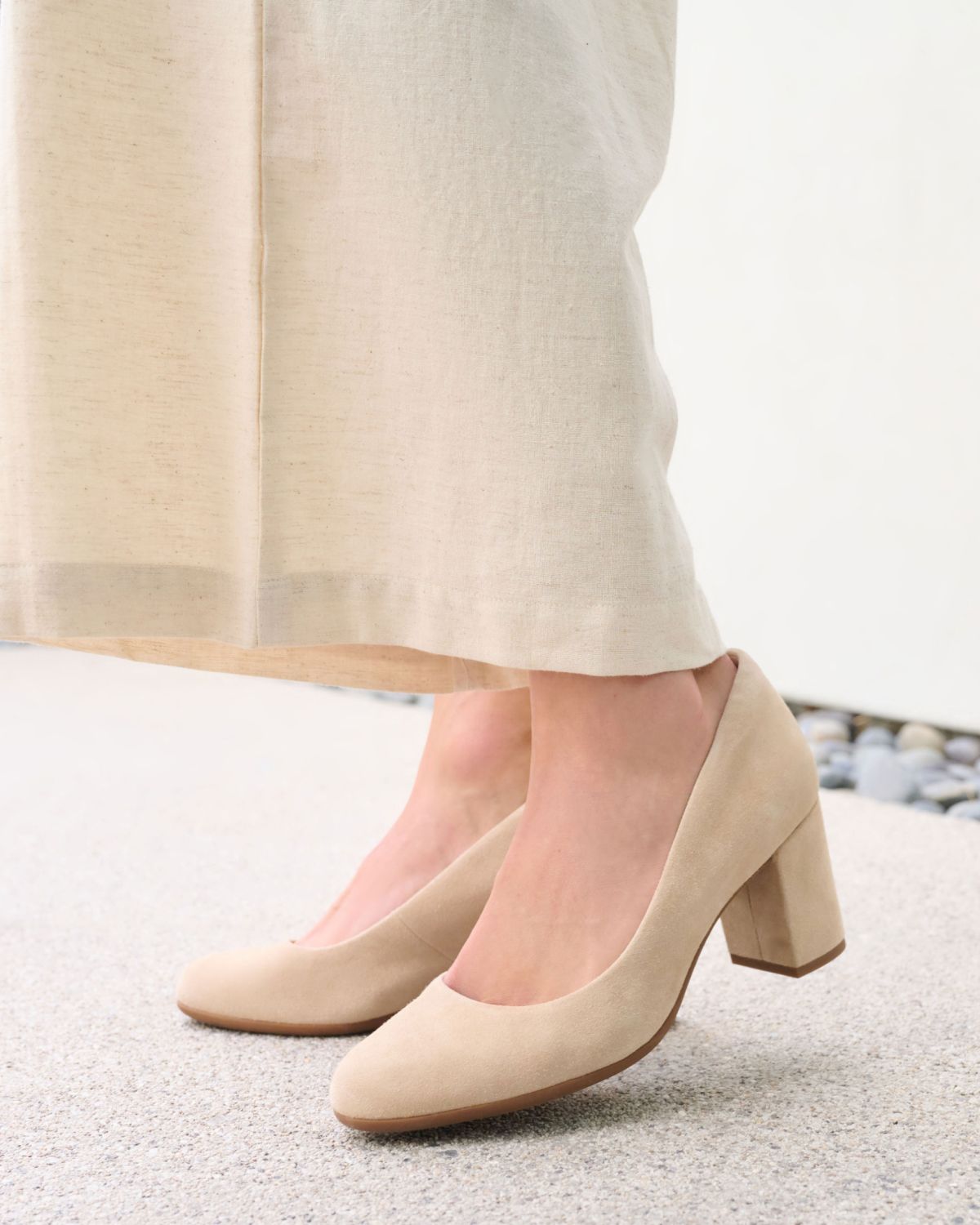 ABEO Footwear Tempo Pump Cuban Sand Suede