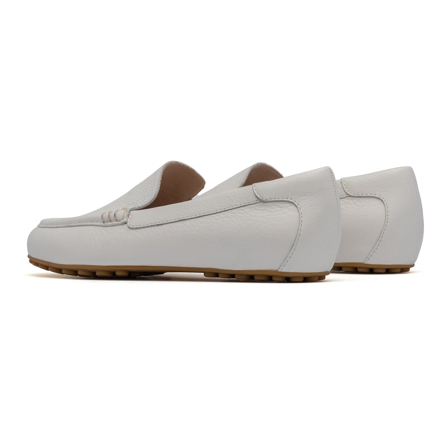 ABEO Footwear Harbor White Pebble Leather