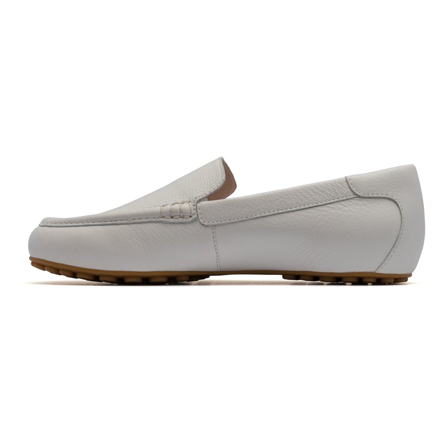 ABEO Footwear Harbor White Pebble Leather