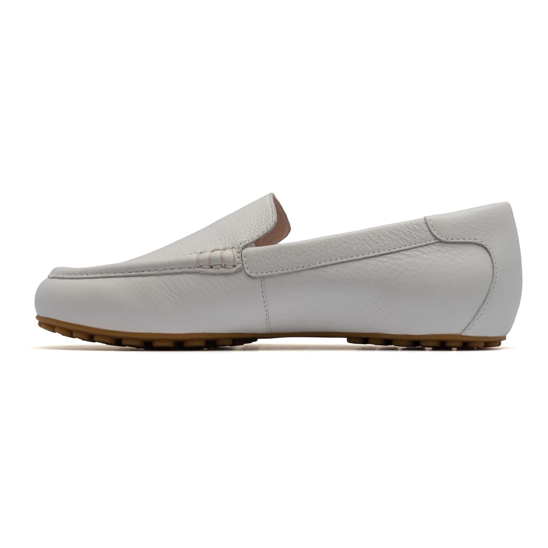 ABEO Footwear Harbor White Pebble Leather
