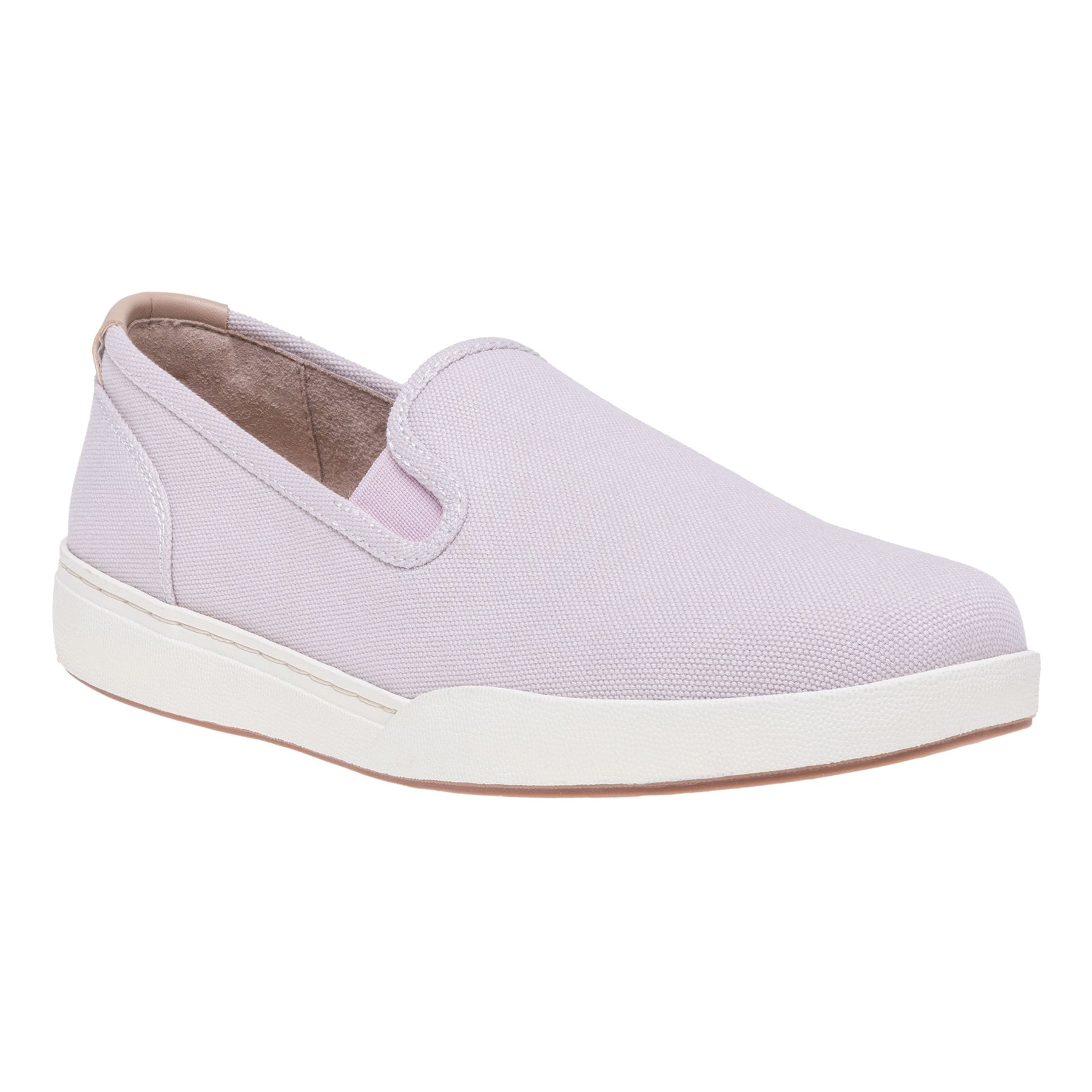 ABEO Footwear Encore Slip On Lilac Canvas