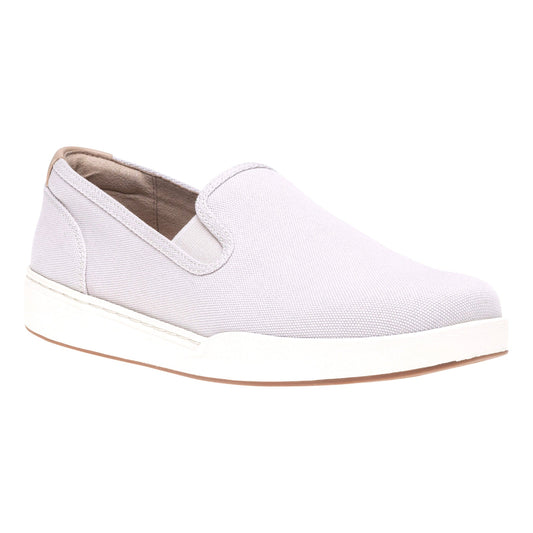 ABEO Footwear Encore Slip On Taupe Khaki Canvas