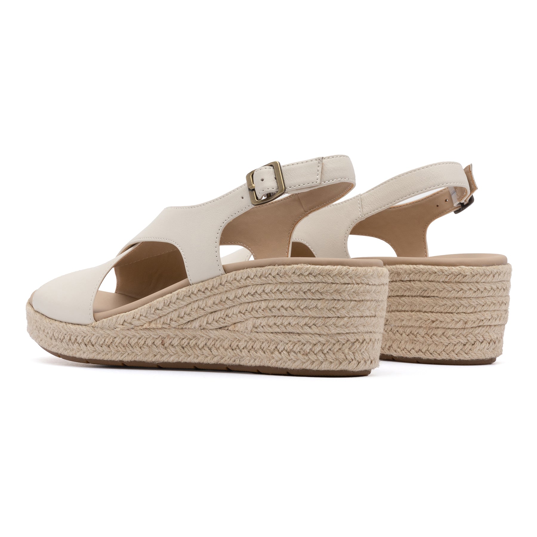 ABEO Footwear Riviera Cross Metatarsal Off White Leather