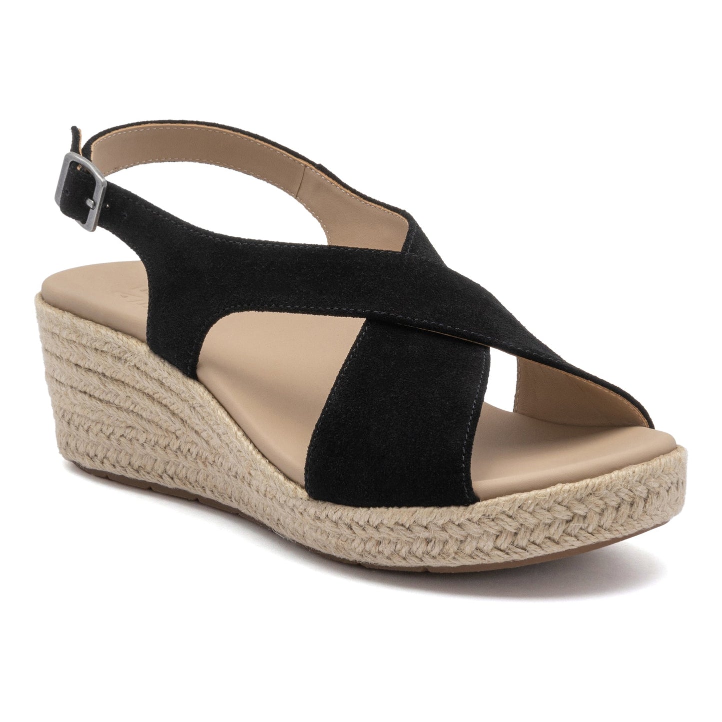 ABEO Footwear Riviera Cross Metatarsal Black Suede