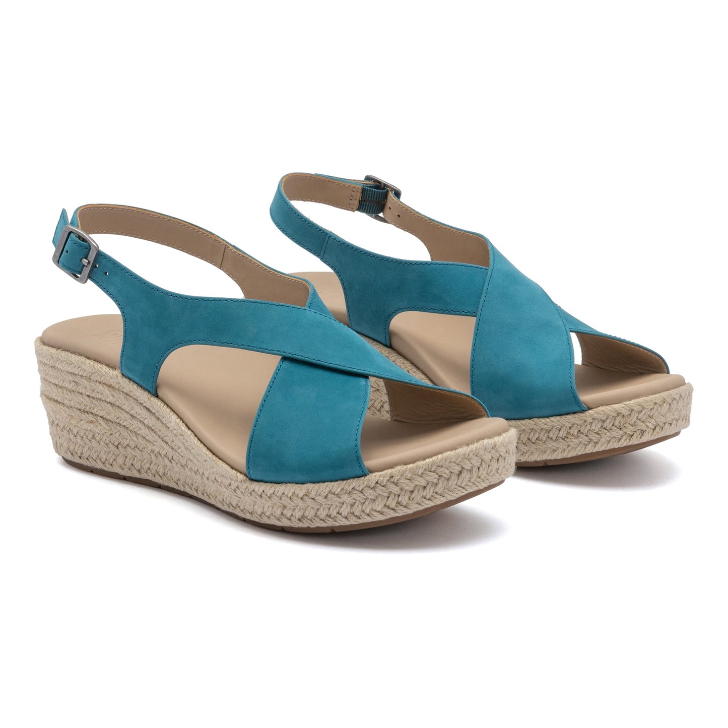 ABEO Footwear Riviera Cross Metatarsal Teal Leather