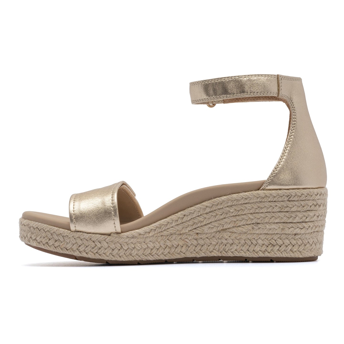 ABEO Footwear Riviera Ankle Sandal Metatarsal Light Gold Leather