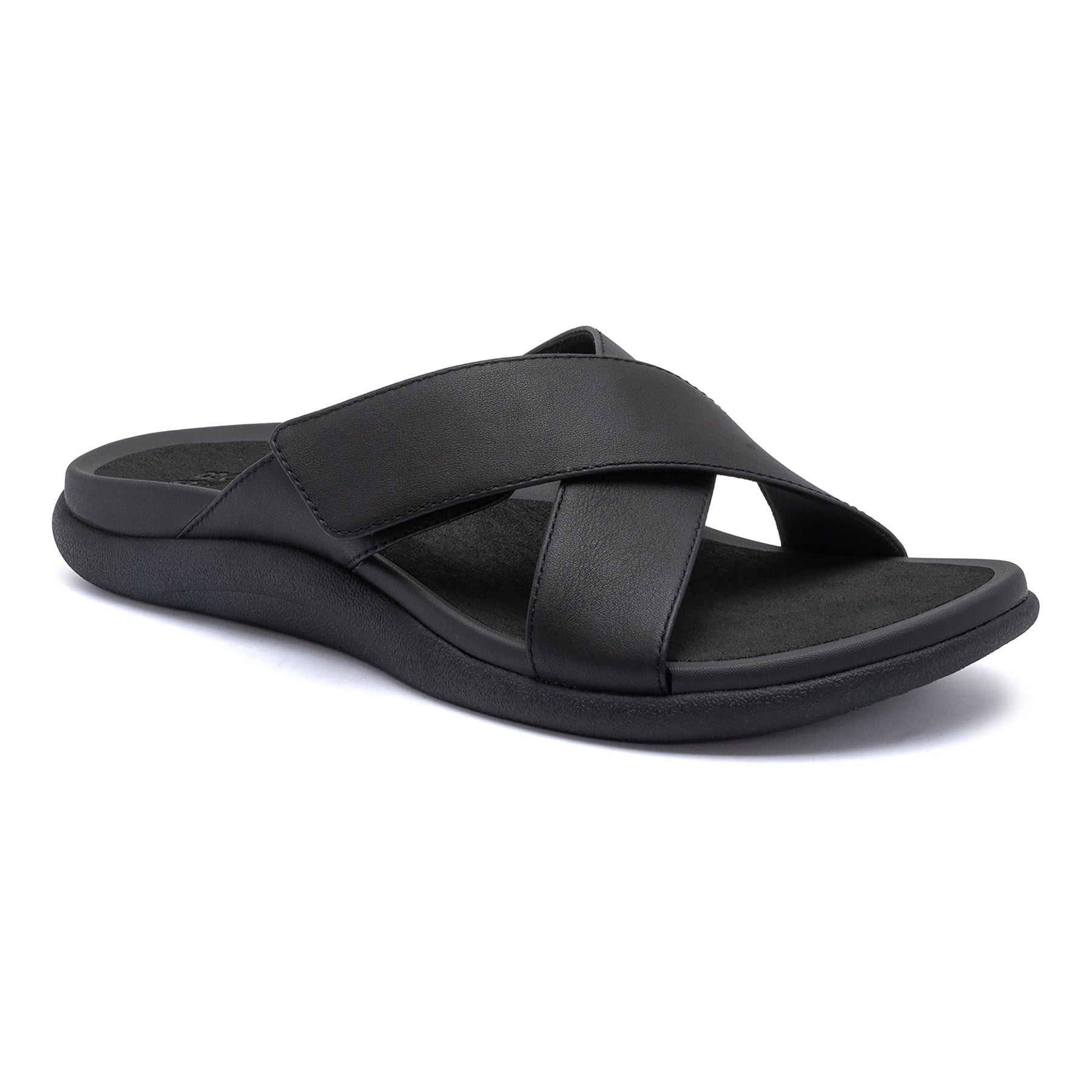 ABEO Footwear Laguna Slide Metatarsal Black Leather