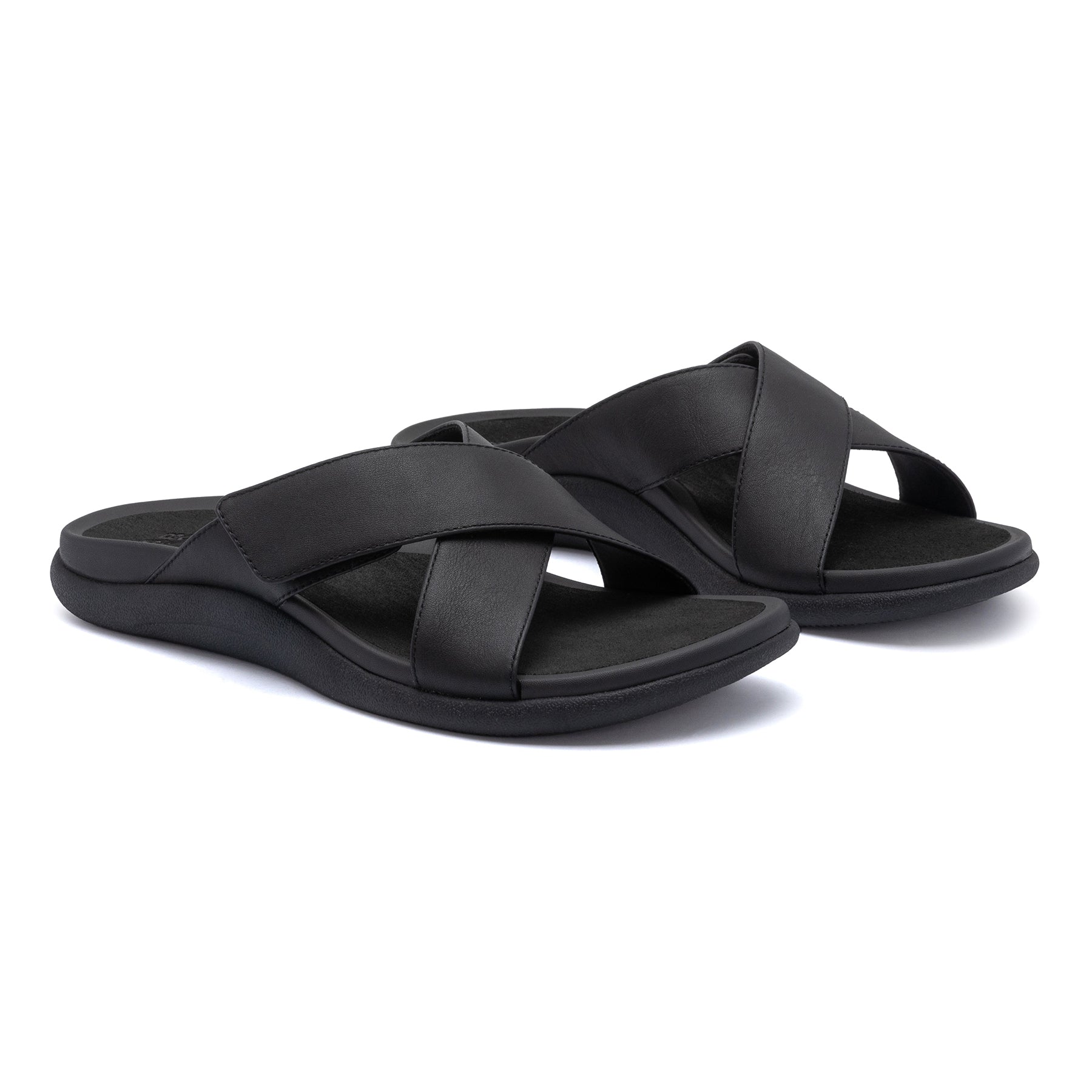 ABEO Footwear Laguna Slide Metatarsal Black Leather