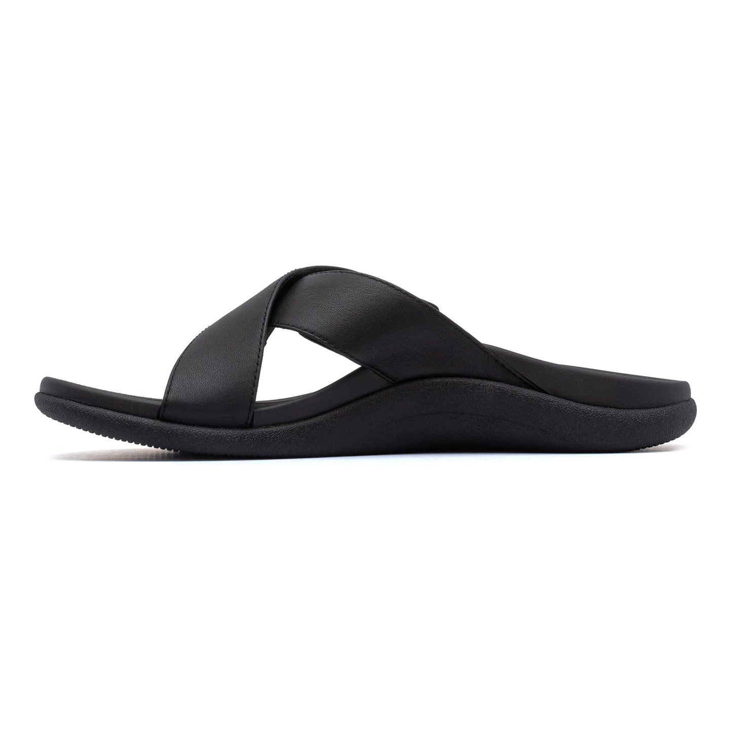 ABEO Footwear Laguna Slide Metatarsal Black Leather