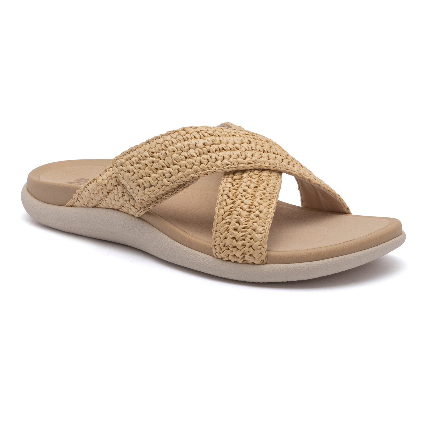 ABEO Footwear Laguna Slide Metatarsal Raffia