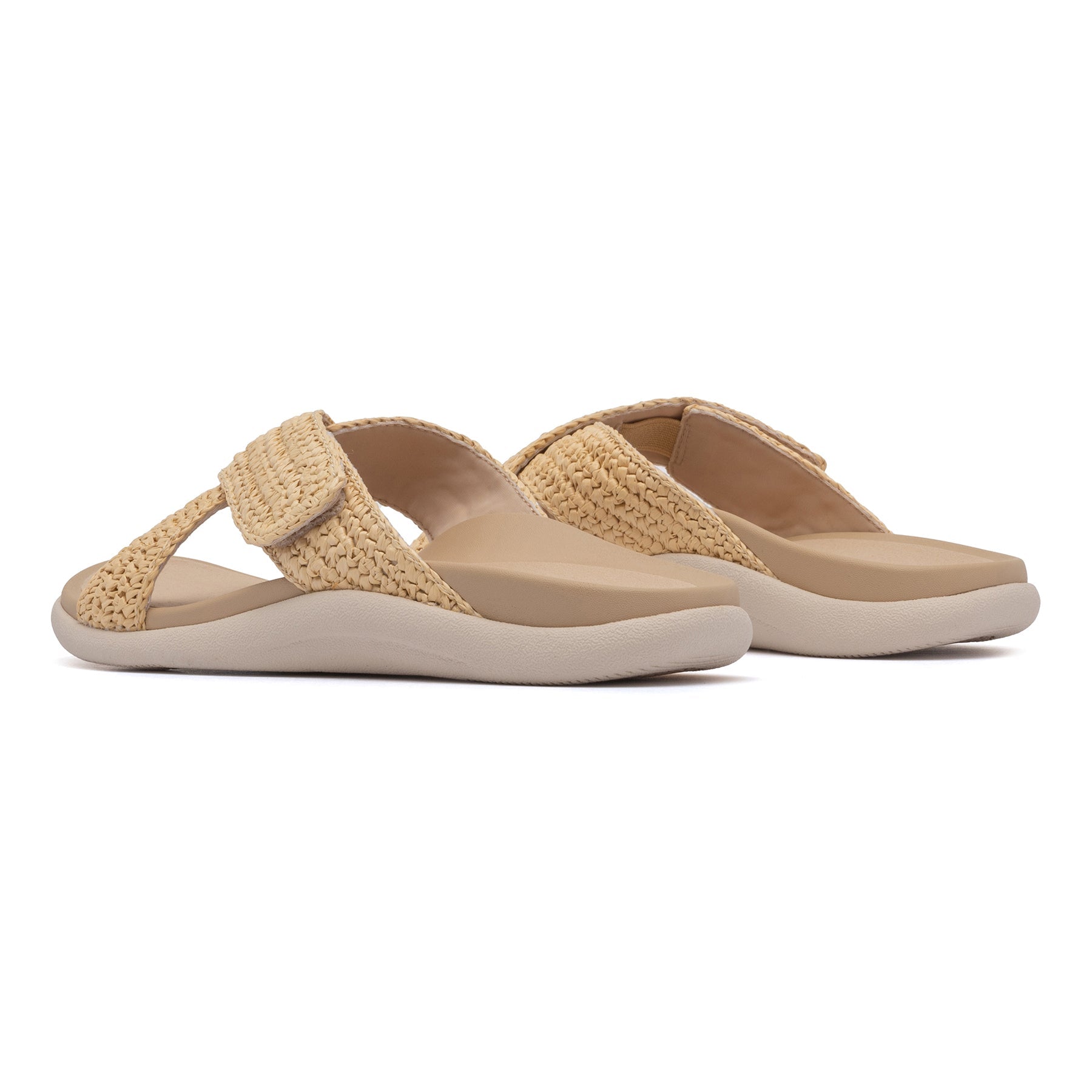 ABEO Footwear Laguna Slide Metatarsal Raffia